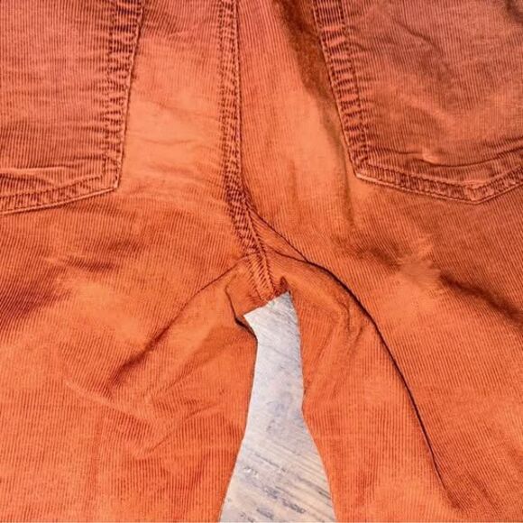 7 for All Mankind Corduroy Pants Rust Orange Slightly Worn Comfortble Size 30 - Picture 5 of 5